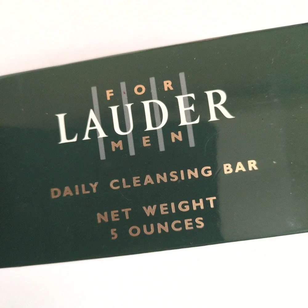 Lauder For Men Daily Cleansing Bar Green Case Estee Fragrance Free 5oz NEW
